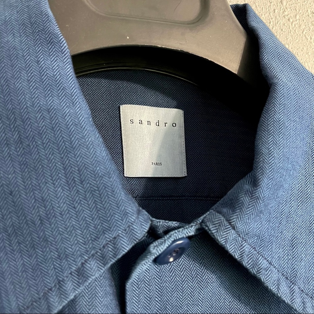 Sandro Men’s Long sleeve Pocket Shirt